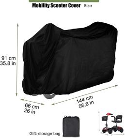 img 3 attached to Чехол AKEfit Mobility Cover, 420D Водонепроницаемый для инвалидной коляски