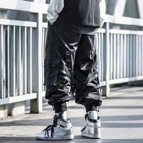 img 2 attached to Mens Hiphop Punk Jogger Active Sports Pants