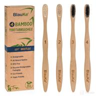 bamboo toothbrush soft bristle 4 pack - eco-friendly oral care delivered directly to you logo