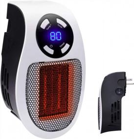 img 4 attached to 🔌 Efficient 350W Electric Space Heater with Adjustable Thermostat and Timer - Ideal for Office or Dorm Room