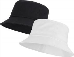 img 4 attached to Stay Cool And Stylish With Umeepar'S Packable Cotton Bucket Hats: Unisex Sun Protection For Men And Women