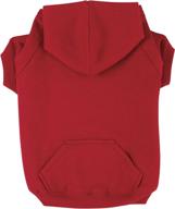 🍅 small tomato red zack & zoey basic hoodie for dogs, 12-inch логотип