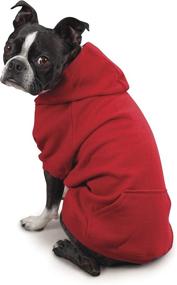 img 2 attached to 🍅 Small Tomato Red Zack & Zoey Basic Hoodie for Dogs, 12-Inch