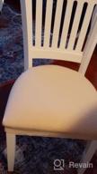 img 1 attached to Transform Your Dining Room With BUYUE'S Fast Installation Chair Covers Set Of 4 In Navy Blue review by Jacob Fish