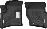 🚗 husky liners mogo front floor liners - black, 70131, compatible with 2011-2018 porsche cayenne & 2011-2017 volkswagen touareg - 2 pieces логотип