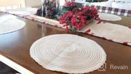 img 1 attached to U'Artlines 15 Inch Round Cotton Placemats Non Slip Heat Resistant Braided Table Mats For Fall, Dinner Parties, BBQs, Indoor And Ourdoor Use (6Pcs Placemats, Beige) review by Michael Tran