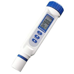 img 4 attached to 🌊 Accurate Digital Salinity and Temperature Meter with ATC: Handheld Pen Type Water Quality Monitor Tester for Saltwater, Hydroponics, Pool, Aquarium, Fish Pond, Spa - 0~70 PPT