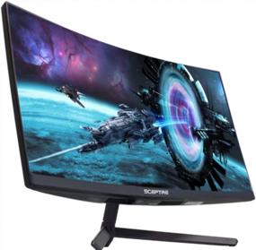 img 4 attached to Sceptre C275B-1858RN: Edge Less FreeSync Display with 165Hz, Flicker-Free, Built-In Speakers, Wall Mountable & Blue Light Filter