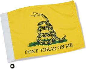 img 1 attached to 🏍️ Show Chrome Accessories Big Bike Parts 4-240GD: Don't Tread On Me Flag (6"x9") - Top Quality Motorcycle Accessory