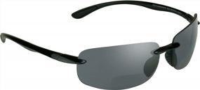 img 4 attached to ProSPORT BIFOCAL Reader Sunglasses Rimless Men Women HD Amber Smoke Yellow Lens