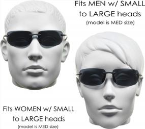 img 2 attached to ProSPORT BIFOCAL Reader Sunglasses Rimless Men Women HD Amber Smoke Yellow Lens