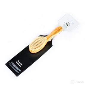 img 1 attached to 👶 Premium Redecker Goat Hair Baby Hairbrush: Natural Waxed Olive Wood Handle, 5-3/4-Inches