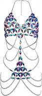 boho crystal tassel bikini set beach cosplay bra chain украшения для тела для женщин и девочек - ccbodily body chains jewelry accessories логотип