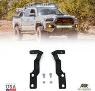 🔦 enhanced compatibility led pod hood mount brackets for toyota tacoma 2016+ logo