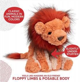 img 3 attached to 10" Orange/Red GUND Cozys Collection Lion Plush Stuffed Animal For Ages 1 And Up
