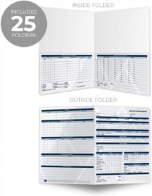 img 3 attached to 25 Preprinted Professional Employee Record Folders | 9.5" X 11.5" Personnel Folders Made In USA