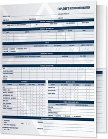img 4 attached to 25 Preprinted Professional Employee Record Folders | 9.5" X 11.5" Personnel Folders Made In USA