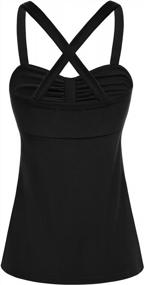 img 3 attached to Belle Poque Women'S Summer Tank Tops Sleeveless Vintage Ruched Blouses Shirts