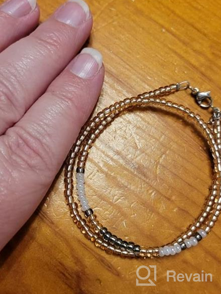 img 1 attached to 💡 Morse Code Bead Bracelets: Inspiring and Funny Jewelry Gifts for Women - Perfect for Birthdays, Christmas, and More! review by Raymond Simmons