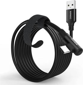 img 4 attached to NIMASO USB 3.0 Link Cable 10Ft, Compatible With Meta / Oculus Quest 2 / Quest1, High Speed PC Data Transfer USB A To USB C Cable For VR Headset And Gaming PC