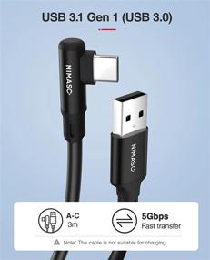 img 3 attached to NIMASO USB 3.0 Link Cable 10Ft, Compatible With Meta / Oculus Quest 2 / Quest1, High Speed PC Data Transfer USB A To USB C Cable For VR Headset And Gaming PC