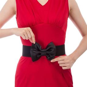 img 2 attached to Dress Waist Belts Large Bow Knot Women's Accessories ~ Belts