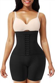 img 3 attached to High Waisted Body Shaper Shorts For Women - Tummy Control, Butt Lifter, And Seamless Waist Trainer By Finlin Shapewear