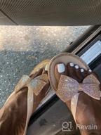 img 1 attached to Cute Summer Dressy Sandals For Women: Flip-Flops, Jelly Bow Beach Flat Rivets Rain review by Karen West