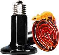 💡 2-pack black ceramic infrared heat lamp emitter brooder coop bulb light, 110v, 75w logo