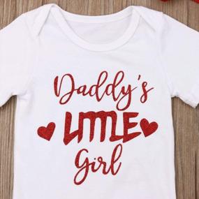 img 3 attached to Dress Up Your Little Princess For Father'S Day With This Adorable Romper Set!