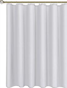 img 4 attached to Biscaynebay Hotel Quality Fabric Shower Curtain Liners 72" X 72", White Water Resistant Bathroom Curtains Rust Resistant Grommets Weighted Bottom Hem Machine Washable
