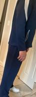 img 1 attached to 🏃 MoFiz Men's Tracksuit - 2 Piece Full Zip Jacket and Long Sleeve Pant Set for Athletic Sports, Casual Running, Gym Workout - Sweatsuit Outfits review by Mike Ramani