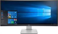 🖥️ dell ultrasharp 34" led monitor with qhd wide 3440x1440p, curved screen, and swivel, tilt, and height adjustment - pxf79, hd, 60hz logo