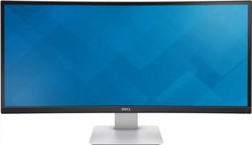 img 3 attached to 🖥️ Dell UltraSharp 34" LED Monitor with QHD Wide 3440x1440P, Curved Screen, and Swivel, Tilt, and Height Adjustment - PXF79, HD, 60Hz