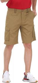 img 4 attached to MOHEEN Men'S Cargo Shorts Loose Relaxed Fit Multi-Pocket Pants Casual Work Short