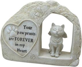 img 3 attached to Comfy Hour Polyresin Memorial Bereavement Cats and Memorials & Funerary