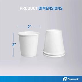 img 3 attached to 200-Count White Disposable Bath Cups - Papernain Paper [2 oz], Ideal for Mouthwash & Bathroom Use