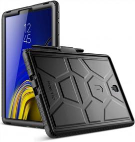 img 4 attached to Samsung Galaxy Tab S4 10.5" 2018 Protective Silicone Case - Poetic TurtleSkin Series [Corner/Bumper Protection][Grip][Bottom Air Vents]