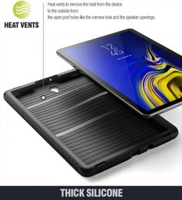 img 2 attached to Samsung Galaxy Tab S4 10.5" 2018 Protective Silicone Case - Poetic TurtleSkin Series [Corner/Bumper Protection][Grip][Bottom Air Vents]