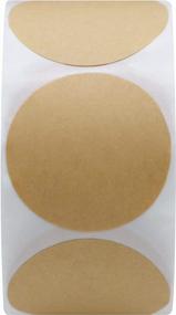 img 1 attached to Hybsk Round Kraft Paper Target Pasters - 500 Adhesive Stickers Per Roll For Shooting Practice