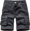 camo cargo shorts for men: versatile cotton shorts with multiple pockets and elastic waistband logo