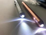 img 1 attached to 2 Pcs Reusable LED Penlight W/Pupil Gauge For Nurses & Doctors - Rose Gold & White review by Enrique Espinoza