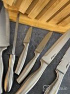 img 1 attached to Complete Your Kitchen With EatNeat'S 8-Piece Stainless Steel Chef Knife Set And Bamboo Block review by Ray Welchhance