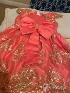 img 1 attached to 🎄 Christmas Wedding Pageant Bridesmaid Girls' Clothing and Dresses by COMISARA review by Billy Dotie