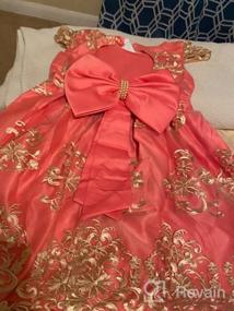 img 4 attached to 🎄 Christmas Wedding Pageant Bridesmaid Girls' Clothing and Dresses by COMISARA