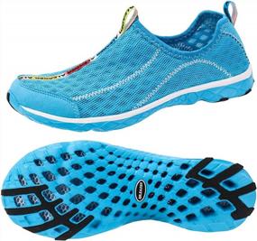 img 4 attached to Stay Comfortable And Safe With Aleader Women'S Mesh Slip On Water Shoes