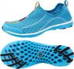 stay comfortable and safe with aleader women's mesh slip on water shoes logo