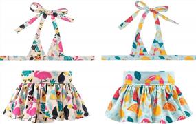 img 4 attached to Cute And Stylish 2-Pack Bikini Swimsuit For Small Female Dogs - Perfect For Summer Fun!