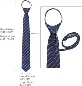 img 2 attached to 👔 Segarty Normal Skinny Necktie with Zipper