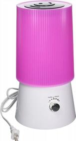 img 1 attached to 💧 12.6-Inch Tall Modern Pink World Humidifier by Canary Products